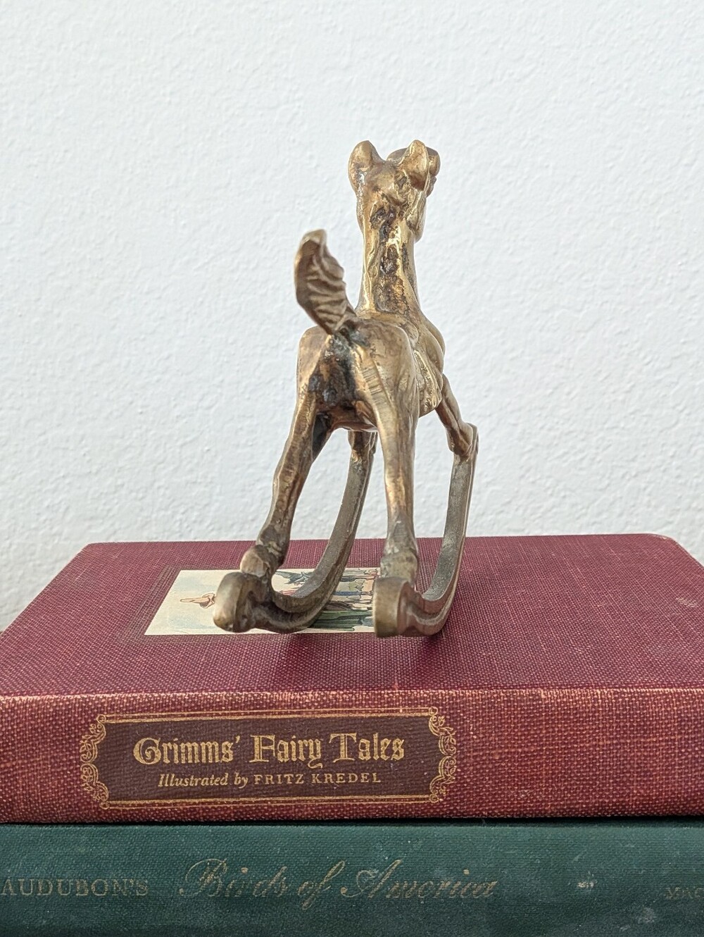 Vintage Solid Brass Rocking Horse Figurine 7x5.25 - Picture 4 of 10